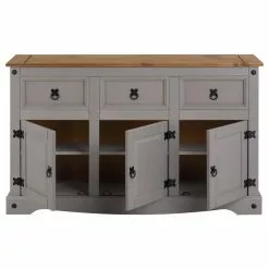 CARO-Möbel Mexico Sideboard RAMON, Kiefer Massiv, Mit 3 Schubladen Und 3 Türen -Sideboards Verkäufe 93080 3 N