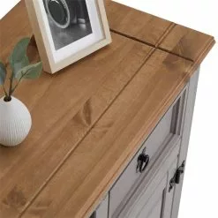 CARO-Möbel Mexico Sideboard RAMON, Kiefer Massiv, Mit 3 Schubladen Und 3 Türen -Sideboards Verkäufe 93080 4 N