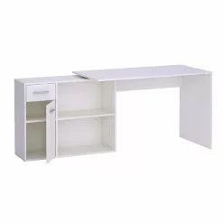 CARO-Möbel Eckschreibtisch LENA Mit Regal In Weiß -Sideboards Verkäufe 93675 3