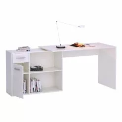 CARO-Möbel Eckschreibtisch LENA Mit Regal In Weiß -Sideboards Verkäufe 93675 4