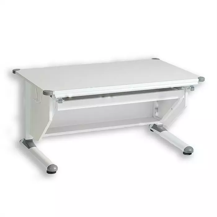 CARO-Möbel Kinderschreibtisch PHILIPP Neigbar Und Höhenverstellbar, Weiß 4 CARO-Möbel Kinderschreibtisch PHILIPP Neigbar Und Höhenverstellbar, Weiß – Bild 4