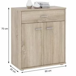 CARO-Möbel Kommode TOMMY In Sonoma Eiche Mit Schublade -Sideboards Verkäufe 93764 2