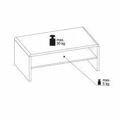 CARO-Möbel Couchtisch LEXA In Sonoma Eiche -Sideboards Verkäufe 93782 2