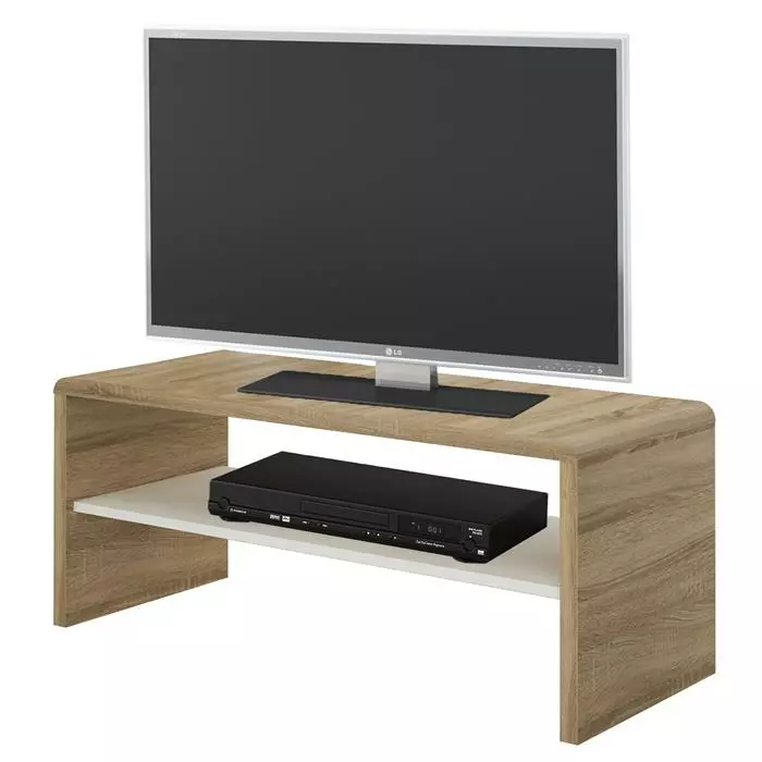 CARO-Möbel Couchtisch LENNI In Sonoma Eiche / Weiß 2 CARO-Möbel Couchtisch LENNI In Sonoma Eiche / Weiß – Bild 2