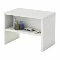 CARO-Möbel Nachttisch NEY Mit Offenem Fach In Weiß