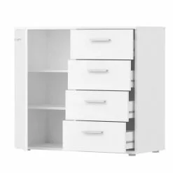 CARO-Möbel Kommode CHICAGO Weiß, 4 Schubladen -Sideboards Verkäufe 93791 6