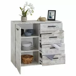 CARO-Möbel Kommode CHICAGO Shabby Chic, 4 Schubladen -Sideboards Verkäufe 93793 2 N1