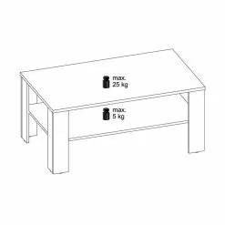 CARO-Möbel Couchtisch ANIMO In Anthrazit Grau, 100 X 60 Cm -Sideboards Verkäufe 93818 2
