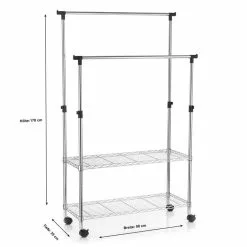 CARO-Möbel Garderobenwagen ROPA Mit 2 Ablagefächern -Sideboards Verkäufe 93934 3