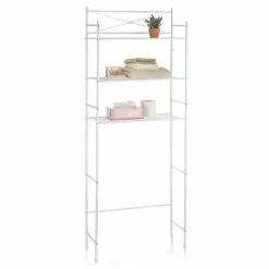 CARO-Möbel Toiletten Waschmaschinen Regal MARSA Mit 3 Ablagen In Weiß 6 CARO-Möbel Toiletten Waschmaschinen Regal MARSA Mit 3 Ablagen In Weiß -Sideboards Verkäufe 93939 2