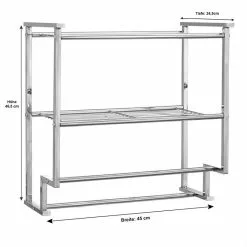 CARO-Möbel Wand-Handtuchhalter BARIS Mit 2 Ablagen -Sideboards Verkäufe 93942 2