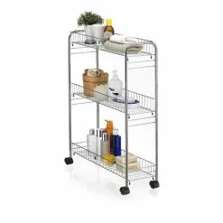 CARO-Möbel Rollwagen ZETA Verchromt Mit 3 Ablagen 5 CARO-Möbel Rollwagen ZETA Verchromt Mit 3 Ablagen -Sideboards Verkäufe 93977 2