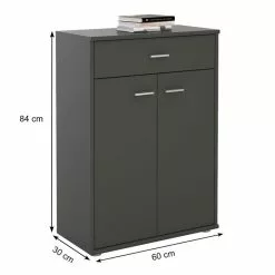 CARO-Möbel Kommode TOMMY Anthrazit Mit Schublade -Sideboards Verkäufe 93990 2