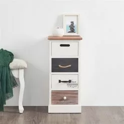 CARO-Möbel Schubladenregal LAGUNA In Weiß Mit 4 Schubladen -Sideboards Verkäufe 94000 3