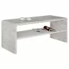 CARO-Möbel Couchtisch LENNI In Betonoptik / Weiß