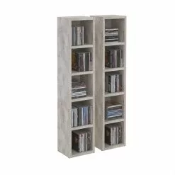 CARO-Möbel CD / DVD Regal CHART Mit 10 Fächern In Betonoptik -Sideboards Verkäufe 94065 2