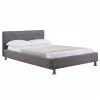 CARO-Möbel Polsterbett LAREDO 120x200 Cm, Stoff In Grau