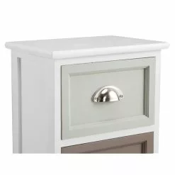 CARO-Möbel Schubladenkommode PAOLA, Paulownia- Holz Weiß, Mit 4 Schubladen -Sideboards Verkäufe 94095 3a