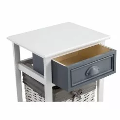 CARO-Möbel Nachttisch FLORENZ Weiß Mit 1 Schublade -Sideboards Verkäufe 94103 3