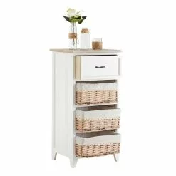CARO-Möbel Kommode PROVENCE In Weiß, Vintage -Sideboards Verkäufe 94107 2 N3