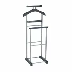 CARO-Möbel Herrendiener ASSAM In Schwarz, Mit Ablage