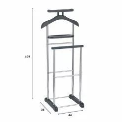 CARO-Möbel Herrendiener MUMBAI, In Schwarz/chrom Mit Ablage -Sideboards Verkäufe 94130 2