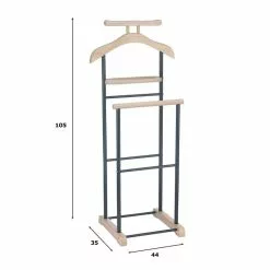 CARO-Möbel Herrendiener MEDINA In Sonoma Eiche/schwarz -Sideboards Verkäufe 94132 2