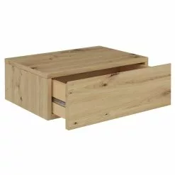 CARO-Möbel Hängende Nachtkommode ANNE Mit 1 Schublade, Asteiche