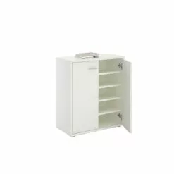 CARO-Möbel Schuhschrank LENNIS 2 Türen In Weiß