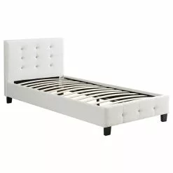 CARO-Möbel Polsterbett DELAWARE 90x200 Cm, Inkl. Lattenrost In Weiß -Sideboards Verkäufe 94349 2