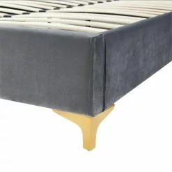 CARO-Möbel Polsterbett GLAMOUR 140x200 Cm Im Barock-Stil, In Grau -Sideboards Verkäufe 94351 4