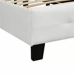 CARO-Möbel Polsterbett OHIO 90 X 200 Cm Inkl. Lattenrost In Weiß 9 CARO-Möbel Polsterbett OHIO 90 X 200 Cm Inkl. Lattenrost In Weiß -Sideboards Verkäufe 94353 4