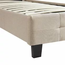 CARO-Möbel Polsterbett OHIO 90 X 200 Cm Inkl. Lattenrost In Beige -Sideboards Verkäufe 94354 4