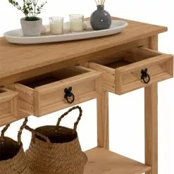 CARO-Möbel Konsolentisch SALSA Kiefer Massiv Mit 3 Schubladen -Sideboards Verkäufe 94412 2