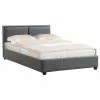 CARO-Möbel Polsterbett CELINE 120 X 200 Cm In Grau
