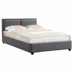 CARO-Möbel Polsterbett CELINE 120 X 200 Cm In Grau