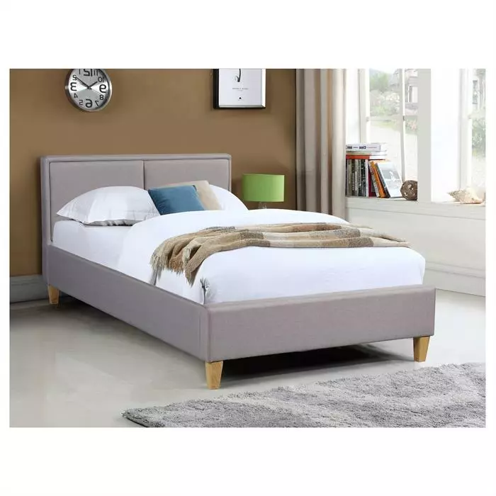 CARO-Möbel Polsterbett ANAIS 120x200 Cm, Stoff In Grau 3 CARO-Möbel Polsterbett ANAIS 120x200 Cm, Stoff In Grau – Bild 3