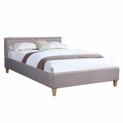 CARO-Möbel Polsterbett ANAIS 140x200 Cm, Stoff In Grau