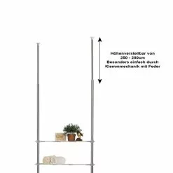 CARO-Möbel Teleskop-Duschregal DUNJA Mit 3 Ablagen Und 1 Korb -Sideboards Verkäufe 94514 2