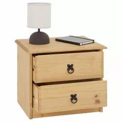 CARO-Möbel Nachttisch BARRIO Aus Kiefer Mit 2 Schubladen -Sideboards Verkäufe 94538 2