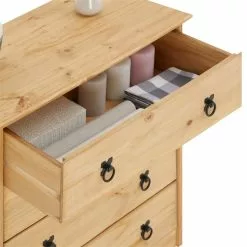 CARO-Möbel Mexiko Kommode BARRIO Natur Mit 4 Schubladen -Sideboards Verkäufe 94542 3