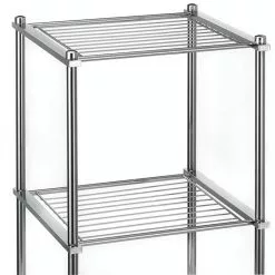 CARO-Möbel Badregal TIRANA Mit 4 Ablagen, Metall Verchromt -Sideboards Verkäufe 94555 2