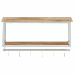 CARO-Möbel Wandgarderobe ARMANDO Weiß/braun -Sideboards Verkäufe 94576 1 N