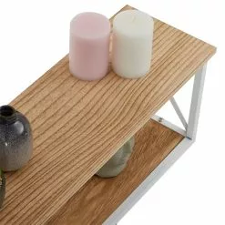 CARO-Möbel Wandgarderobe ARMANDO Weiß/braun -Sideboards Verkäufe 94576 3 N