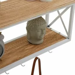 CARO-Möbel Wandgarderobe ARMANDO Weiß/braun -Sideboards Verkäufe 94576 4 N