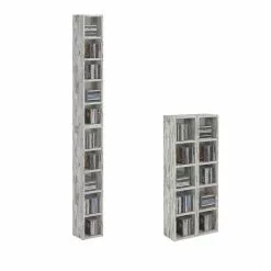 CARO-Möbel CD / DVD Regal CHART Mit 10 Fächern In Shabby Chic