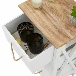 CARO-Möbel Nachttisch PERUGIA Mit 3 Schubladen In Weiß -Sideboards Verkäufe 94607 2 N