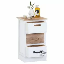 CARO-Möbel Kommode SALVA In Weiß Mit 3 Schubladen 8 CARO-Möbel Kommode SALVA In Weiß Mit 3 Schubladen -Sideboards Verkäufe 94608 2 N