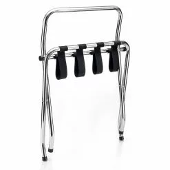 CARO-Möbel Kofferständer SUITE In Chrom Klappbar Mit Wandschutz 5 CARO-Möbel Kofferständer SUITE In Chrom Klappbar Mit Wandschutz -Sideboards Verkäufe 94644 2