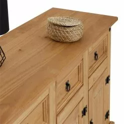 CARO-Möbel Sideboard SALSA, Kiefer Massiv, Mit 3 Schubladen -Sideboards Verkäufe 94676 2 N